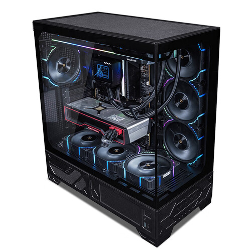 瓦尔基里 VK03 Lite Black 黑色ATX游戏机箱的坚固之选
